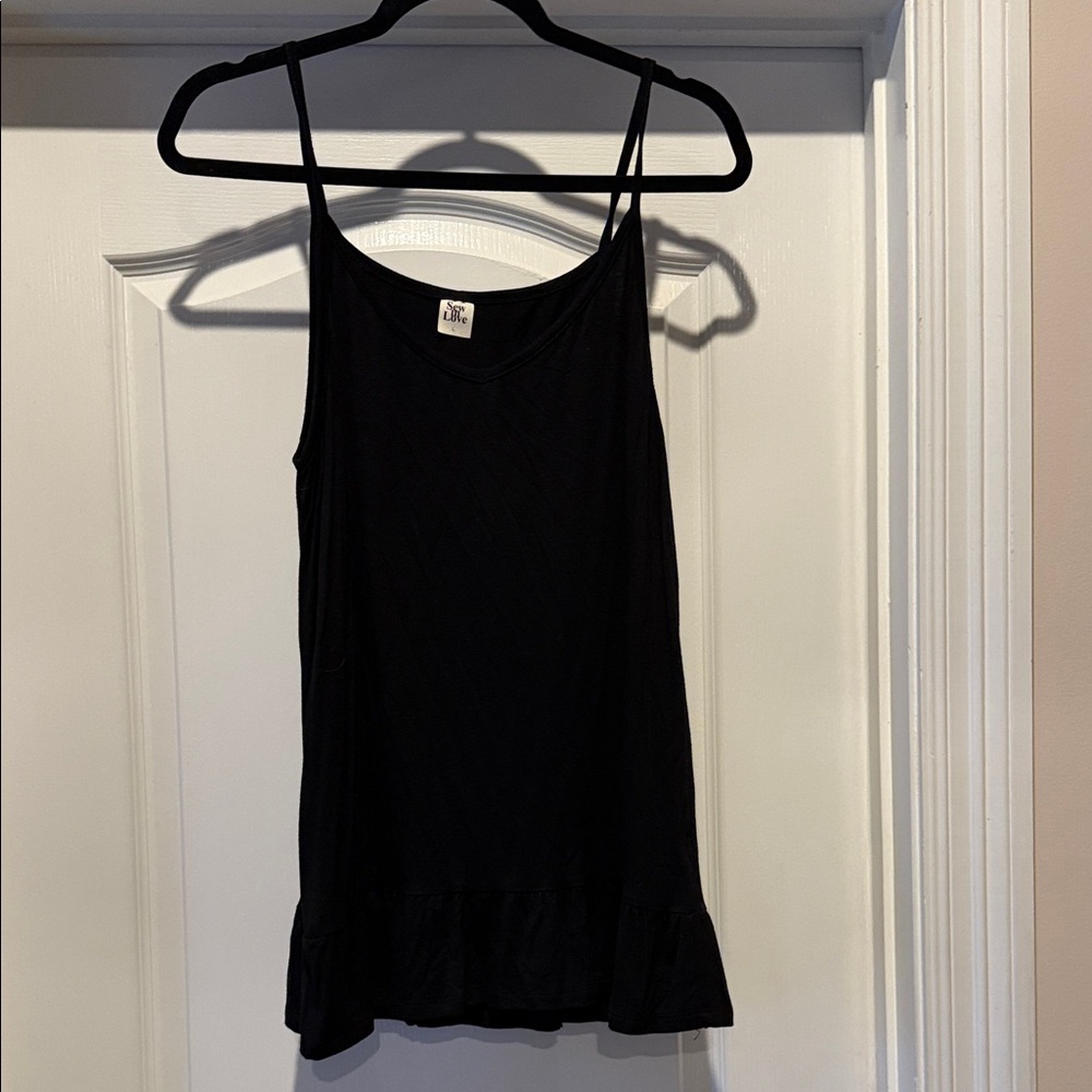 Sew In Love Black Camisole Top